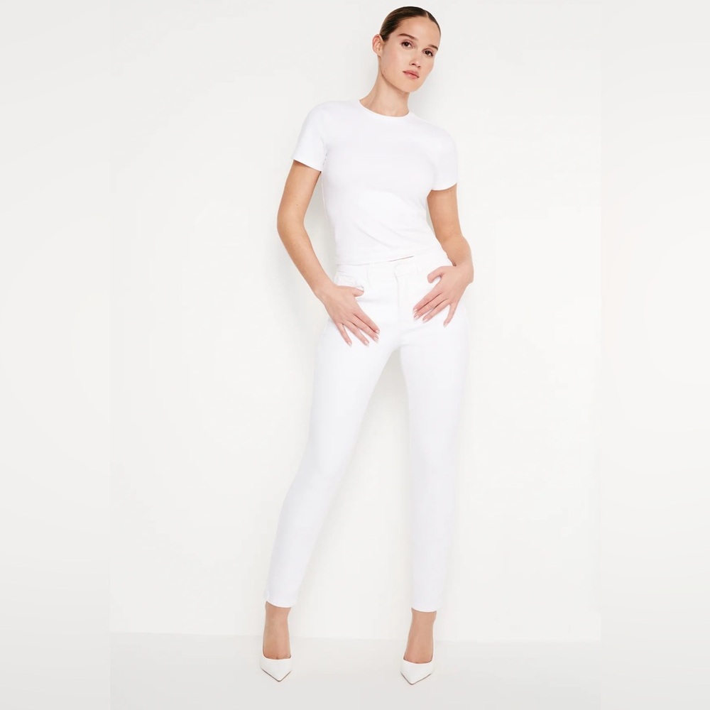 Good American Good Legs White Skinny Jeans - 26/2